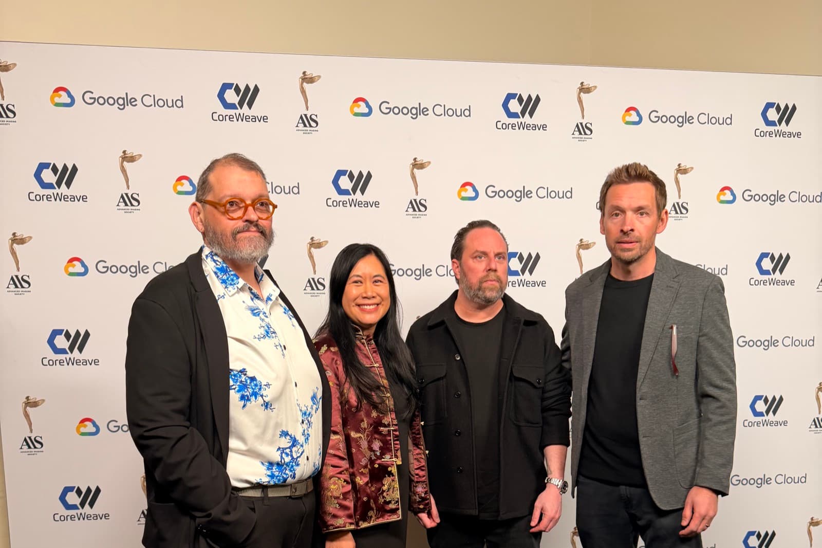Andy Beach with the Secret Level team at an industry event